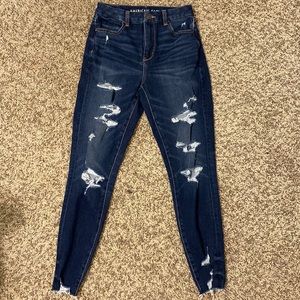American eagle dream ripped curvy high waisted jegging